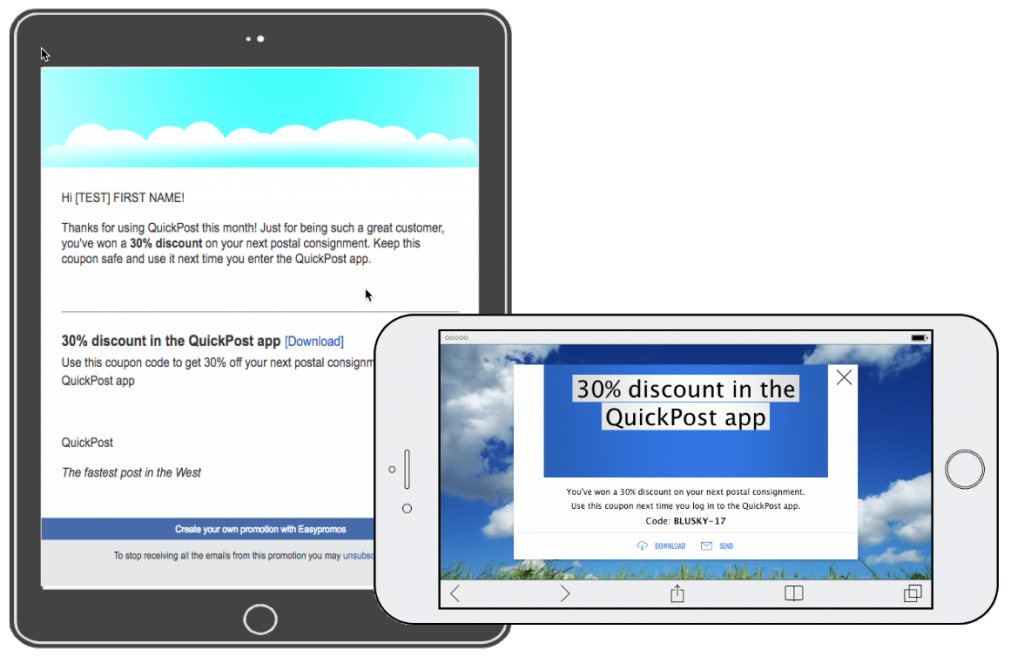 Email coupons loyalty