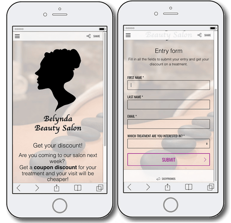 Example of mother's day coupons campaign