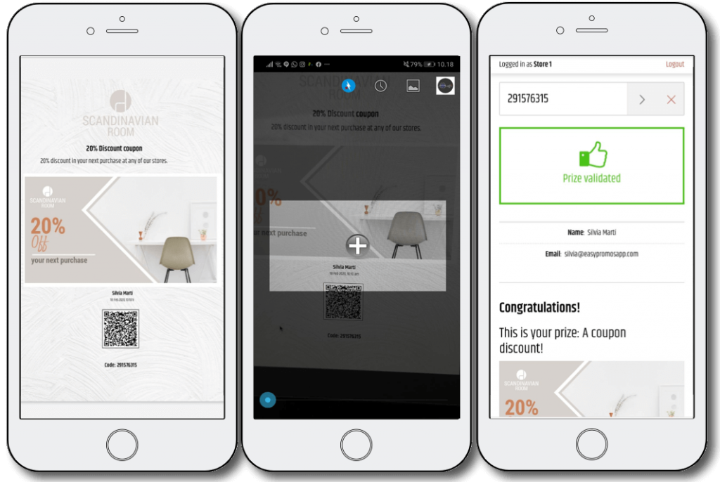 Mobile validation qr codes