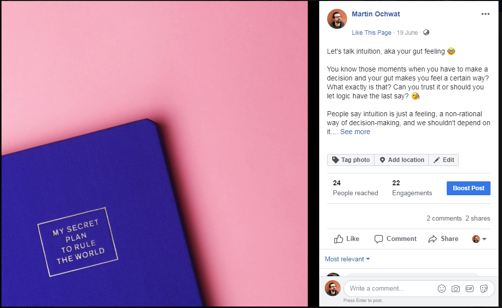 facebook post