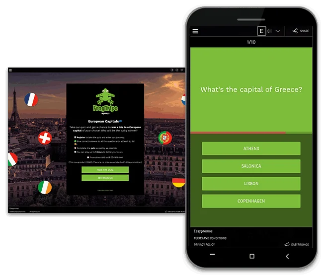 facebook timed quiz game