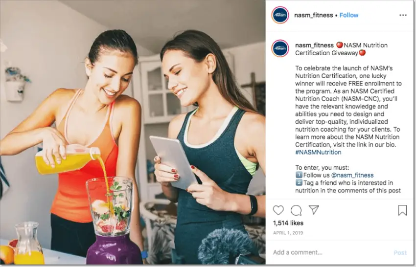 Facebook giveaway product lanch example