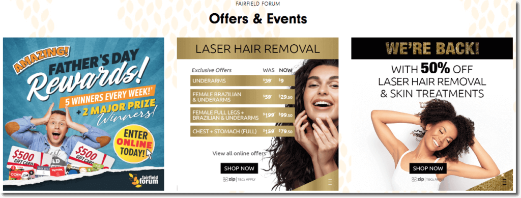 integrated marketing campaign, fairfield forum