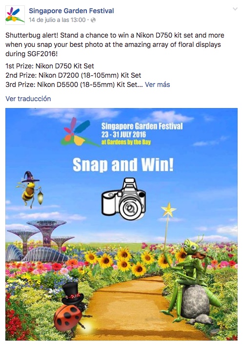 disseminate contest in facebook