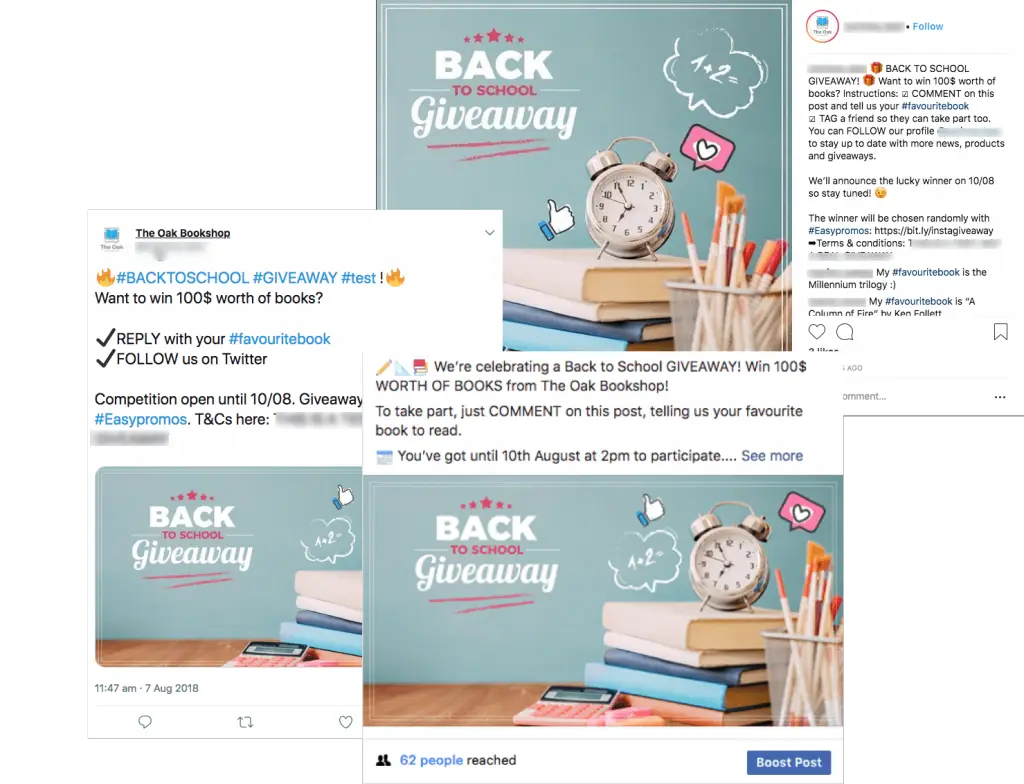 Share coupon promotion on social networks