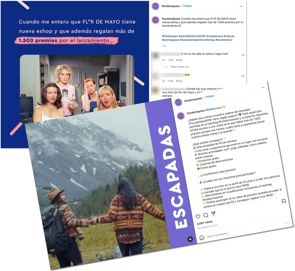 announcing an instagram photo contest in a series of post