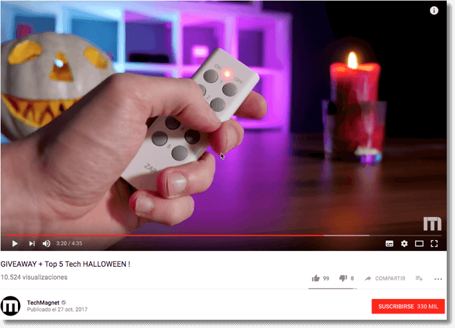 youtube halloween giveaway