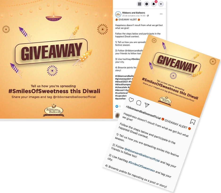 Diwali campaign giveaway