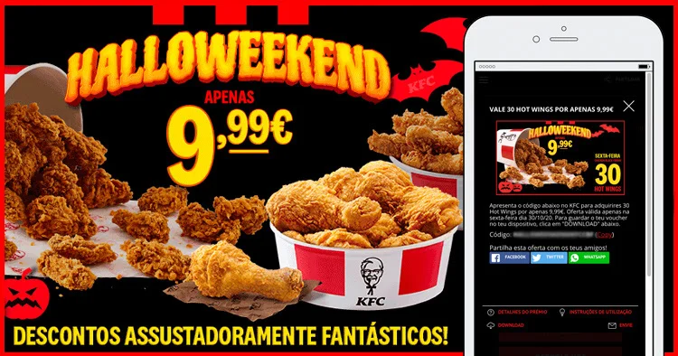 Halloween promotion idea: KFC's Entry Form Giveaway