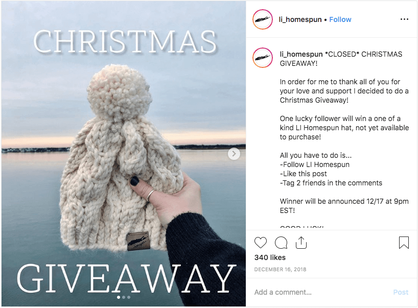 Instagram Christmas campaign idea