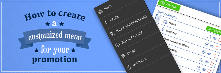 customized menu