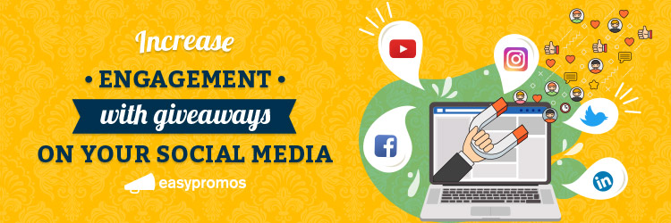 Increase engagement social media giveaway