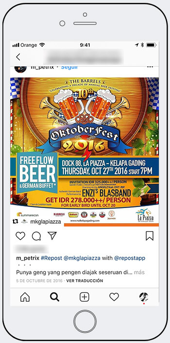 Oktoberfest giveaways Instagram
