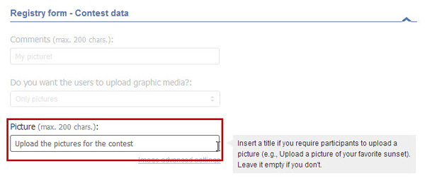 Easypromos - Image field