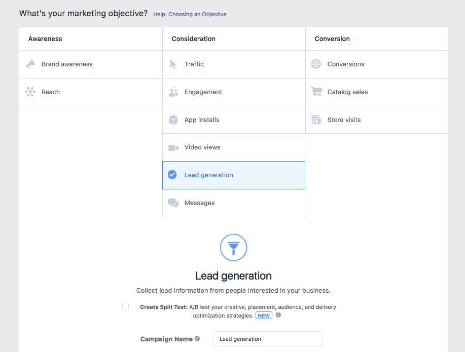 Lead Generation from Facebook Ads