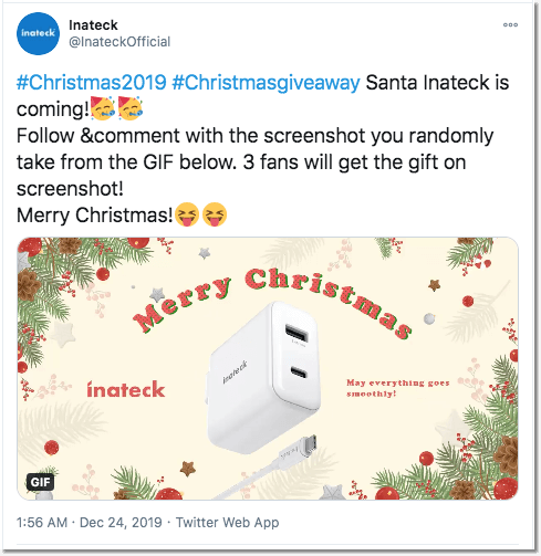 Christmas twitter giveaway: Inateck