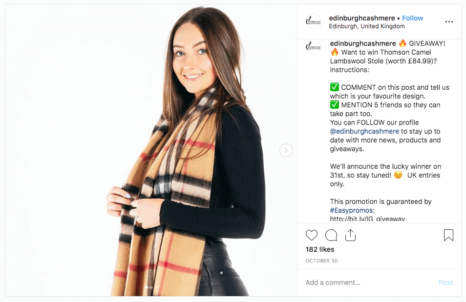 Instagram Fashion giveaway