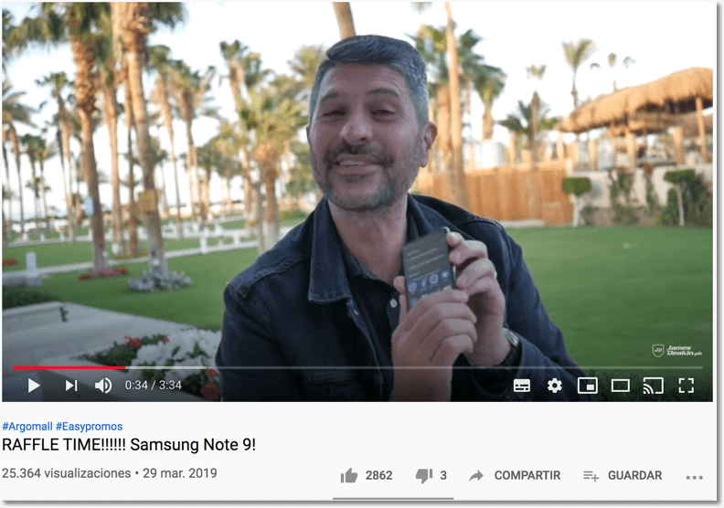 Youtube comment picker tool, example. giveaway organized by james deakins