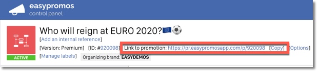 link to promotion