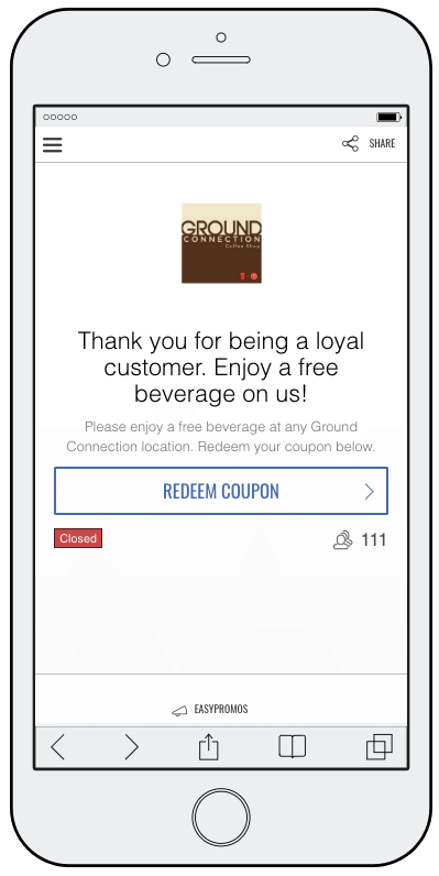 Coupons for ecommerce customer loyalty rewards