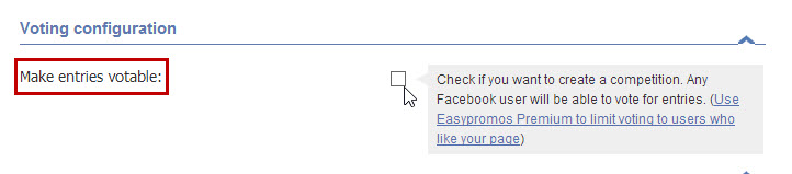 Easypromos - Make entries votable Easypromos - Make entries votable