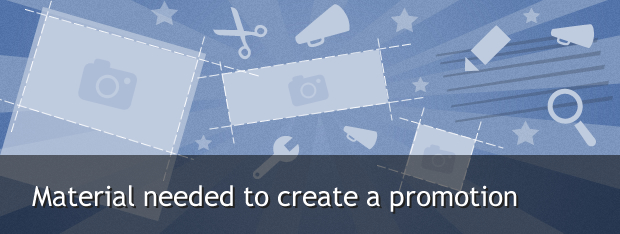 material to create a promotion