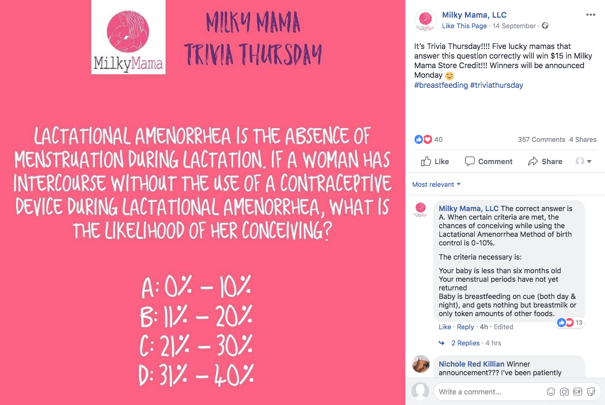 Facebook comments mother brand affinity