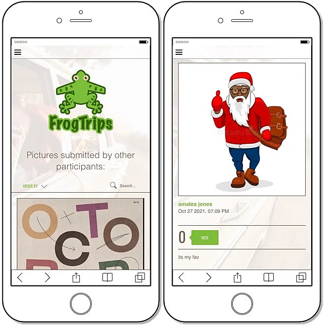 mobile view tiled photo gallery, tiled gallery