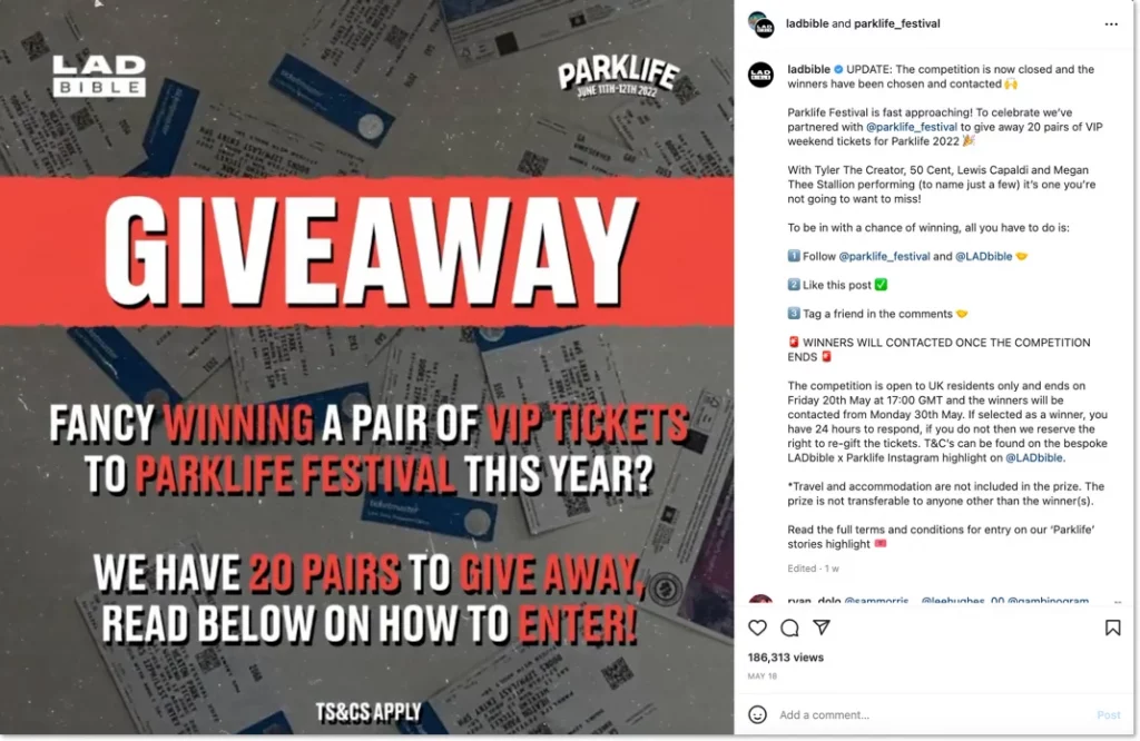 parklife festival ticket giveaway