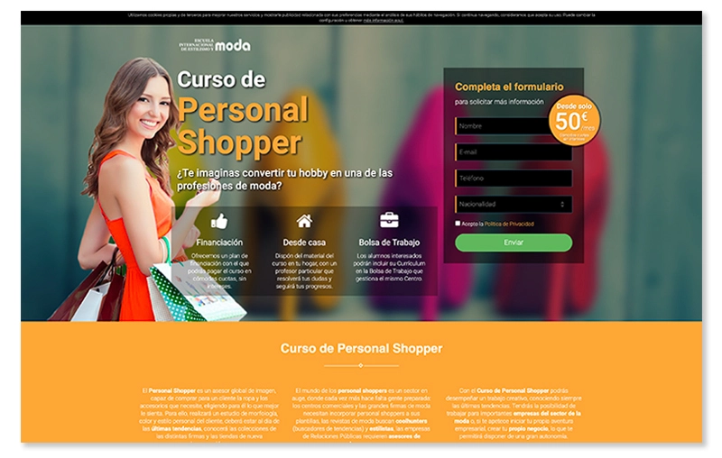 Tips for designing a perfect landing page. Above the fold