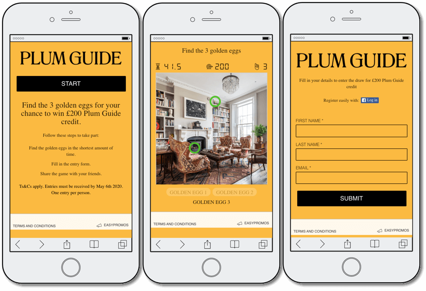 Tourism marketing, Plum Guide game
