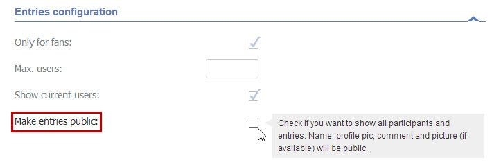 Easypromos - Post entries Easypromos - Post entries