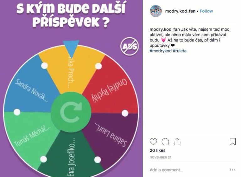 How to share prizes with a lucky Instagram roulette