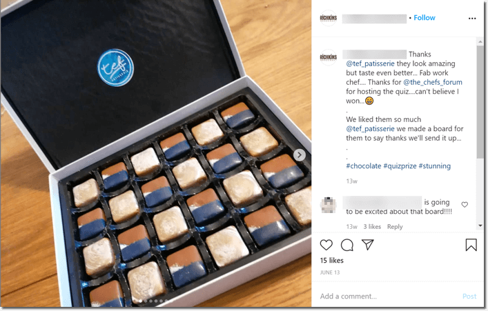 quizzes for social media, screenshot from a quiz winner