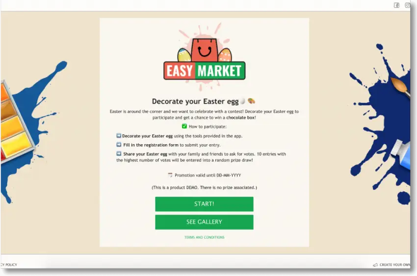 Easter promotion ideas, DEMO Scenes 