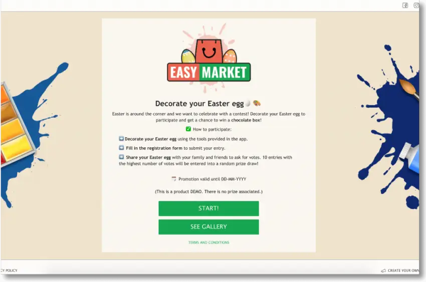 Easter promotion ideas, DEMO Scenes