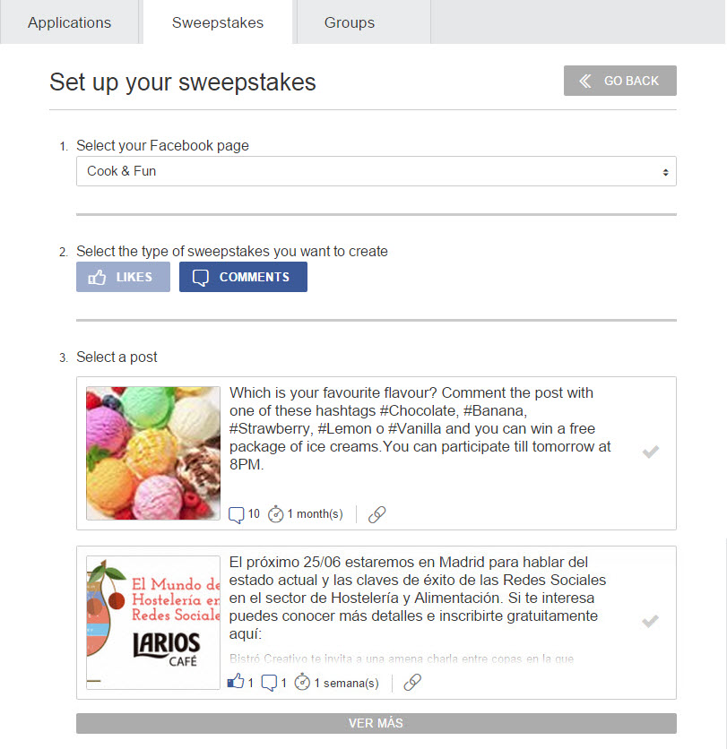 select a post