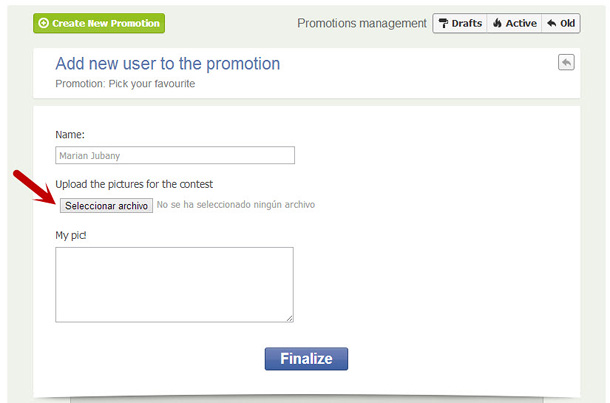 Easypromos - Select the pictures