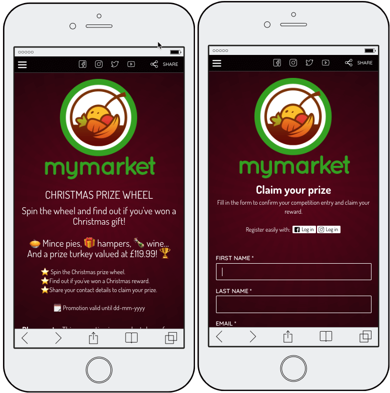 Spin the Wheel app mobile preview