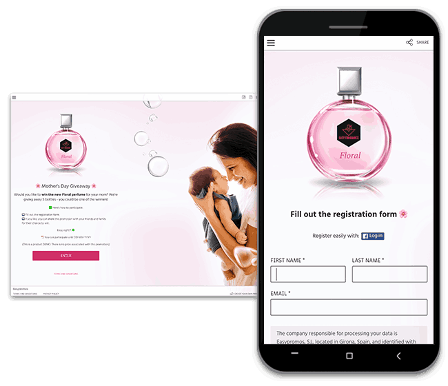 Mother's Day entry form giveaway
