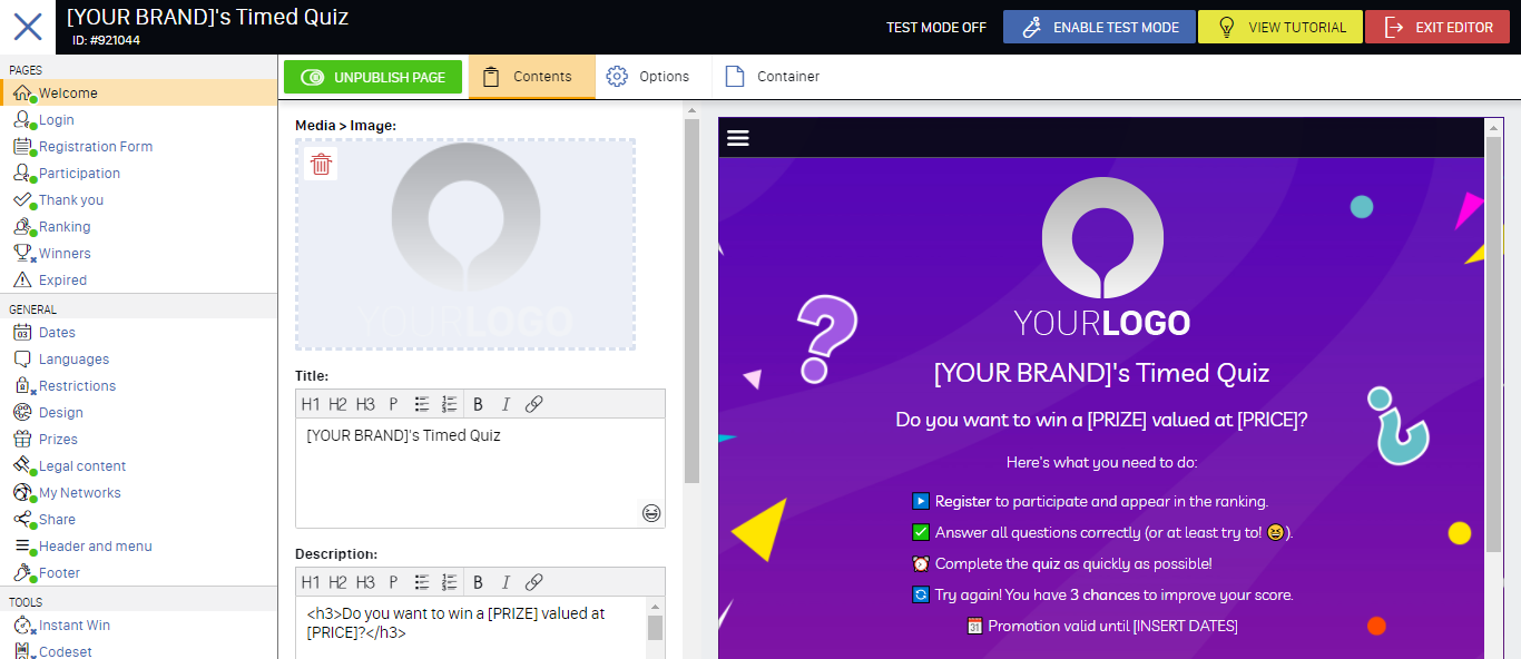 How to Make a Timed Quiz Online 4 Examples from Easypromos