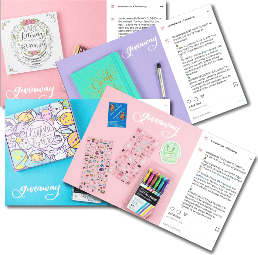 Instagram giveaway to increase brand awarness