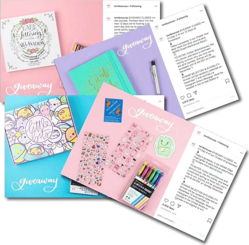 Instagram giveaway to increase brand awarness