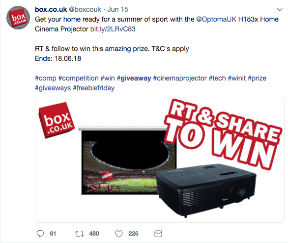Retweets giveaway for World Cup