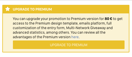 Entry Form Giveaway editor