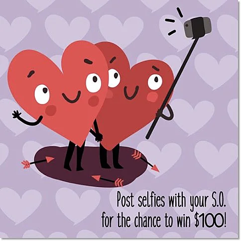valentines day selfie photo contest idea