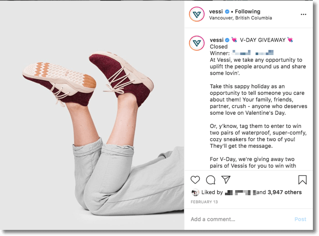 Vessi giveaway