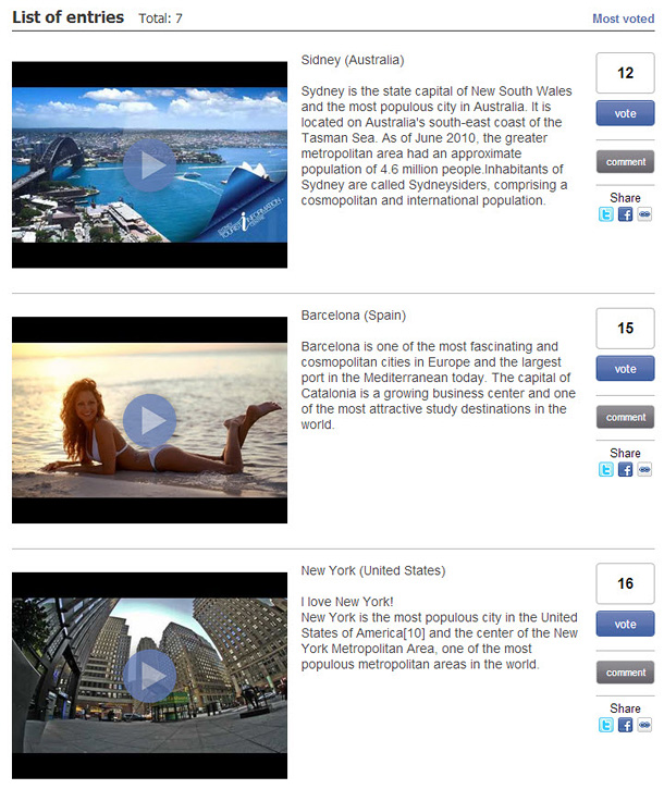 Easypromos - View entries