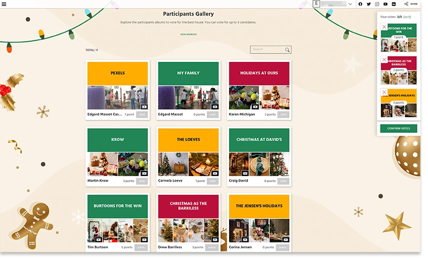 Interactive marketing multimedia contest