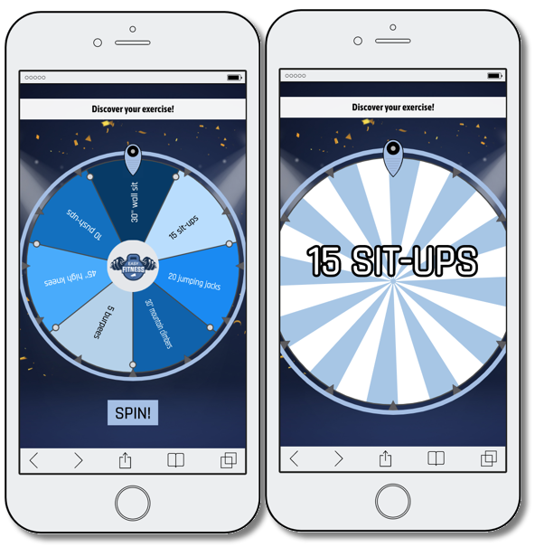 prize wheel fitness marketing